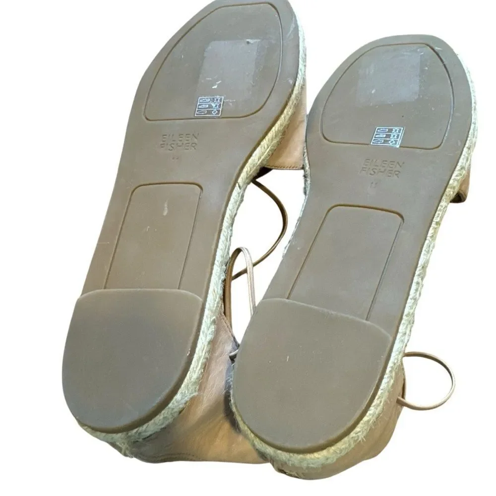 Revolve Eileen Fisher Lee Tumbled Nubuck Leather Espadrille NWOT